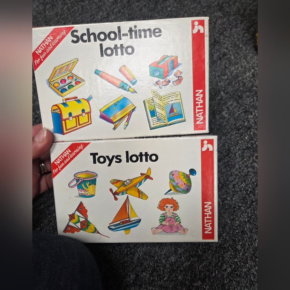 Natan School-time and Toys Lotto Game Set - Multicolor